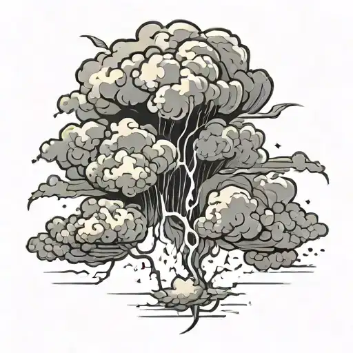 Thunder Storm tattoo design idea