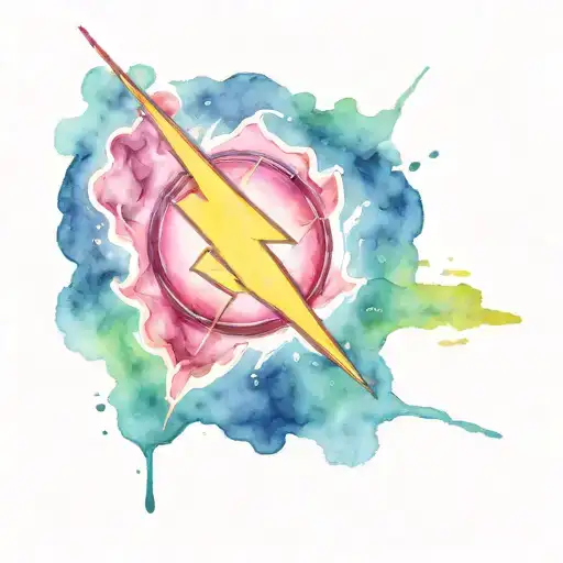 the flash cw lightning bolt tattoo design idea