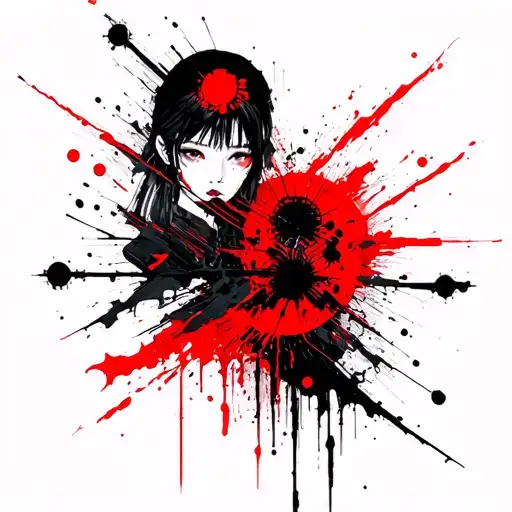 Cyberpunk Japanese tattoo design idea