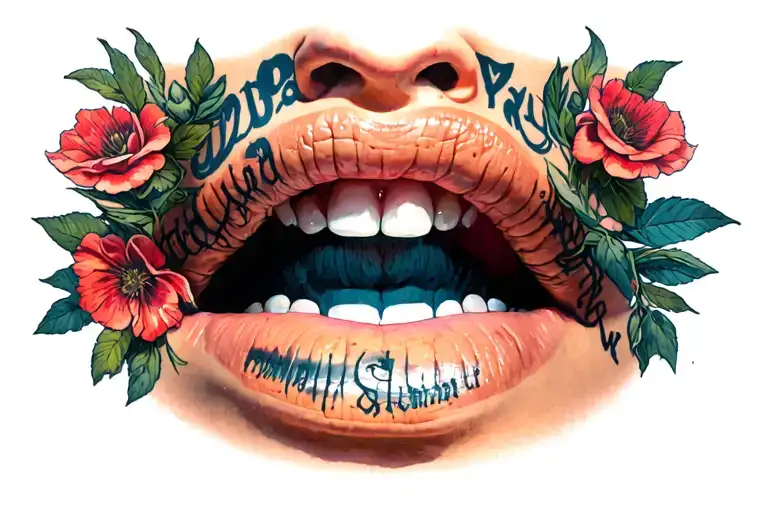 Daddy's Slut tattoo design idea