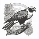 falcon Sikhism standing tall only falcon in tattoo only the falcon in the tattoo tattoo design idea
