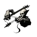 master of puppet master with strings tattoo design idea