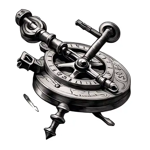 Sextant tattoo design idea