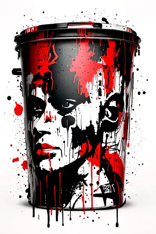 basquiat inspired graffiti tattoo design idea