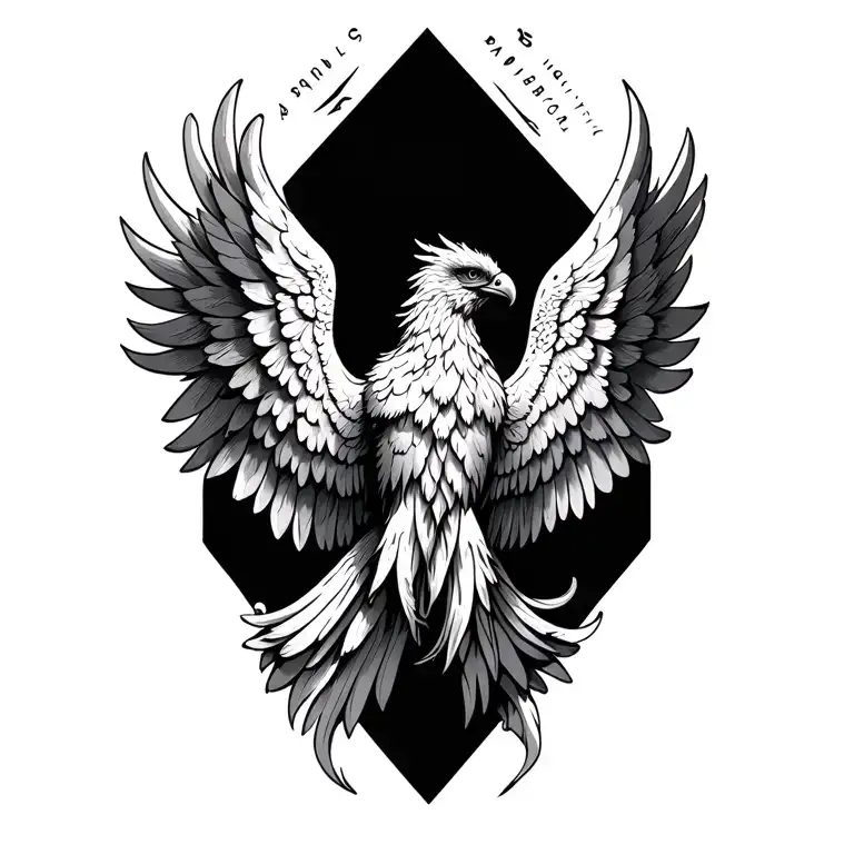 rising phoenix rising Phoenix wings tattoo design idea