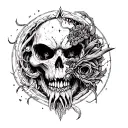 vicious cycle tattoo design idea