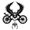 vicious cycle tattoo design idea