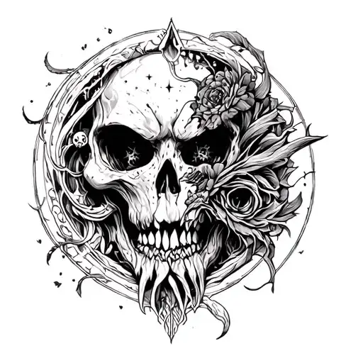 vicious cycle tattoo design idea