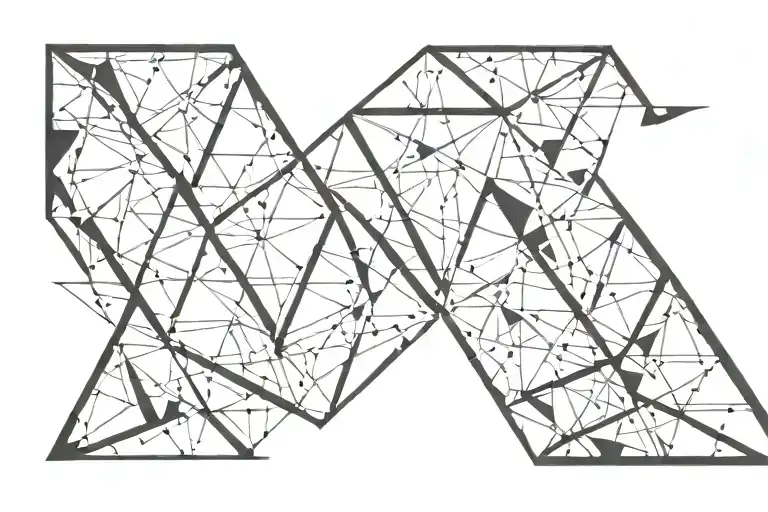 strip of triangles tattoo design idea
