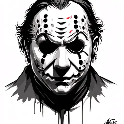 Ghostface, Leatherface, Michael Myers, Jigsaw,Chucky,Freddy Krueger, Jason Voorhees, terrifier tattoo design idea