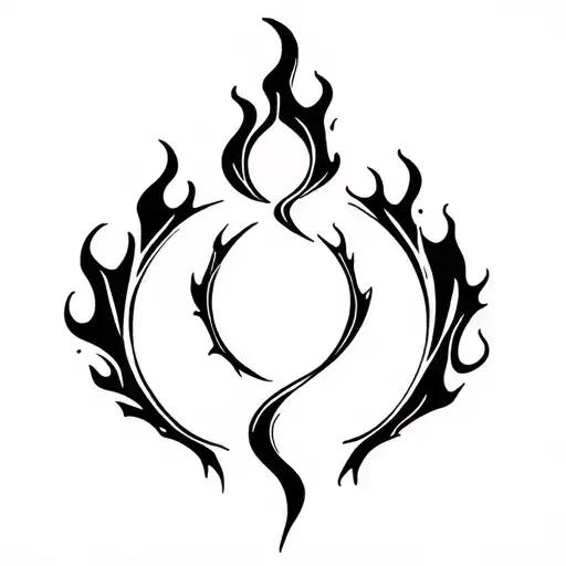 Elden Ring frenzied flame tattoo design idea
