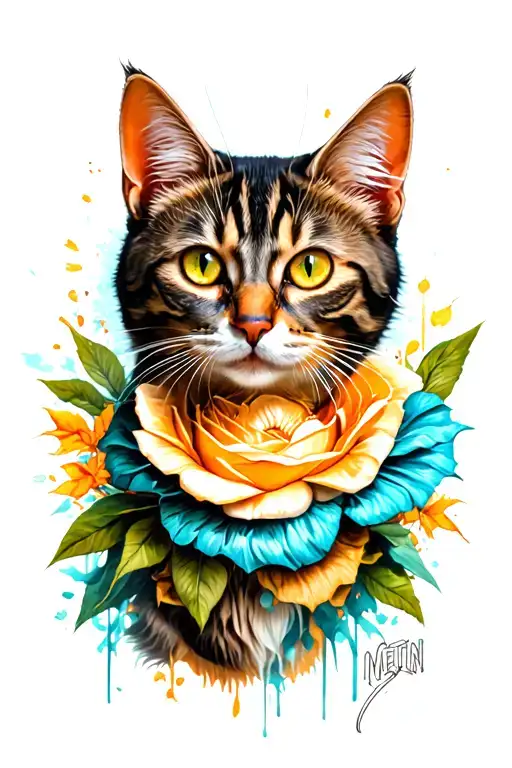 metin2, cat , tony vercatti  tattoo design idea