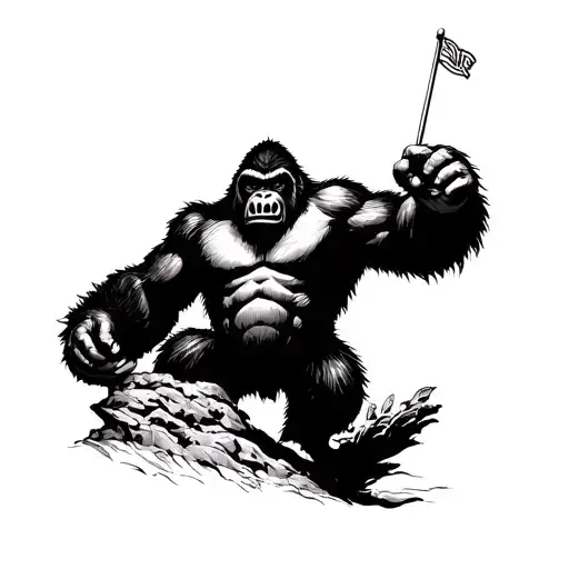 king kong tattoo design idea