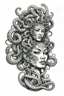 Medusa cyborg inspired tattoo design tattoo design idea