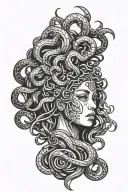 Medusa cyborg inspired tattoo design tattoo design idea