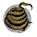 dont tread on me tattoo design idea