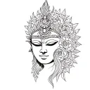 Sri Layan Mask tattoo design idea