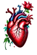 sissy heart girly tattoo design idea