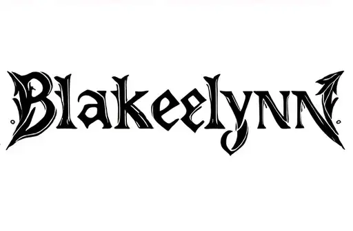 "Blakelynn " tattoo design idea