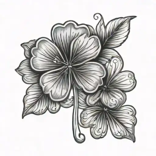 Deloughery with shamrock made tattoo design idea