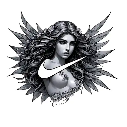 Nike Goddess tattoo design idea