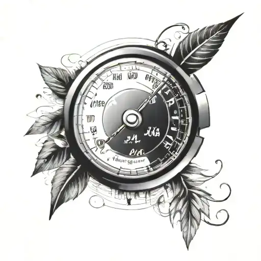 I paid for the speedometer, so I use it tattoo design idea
