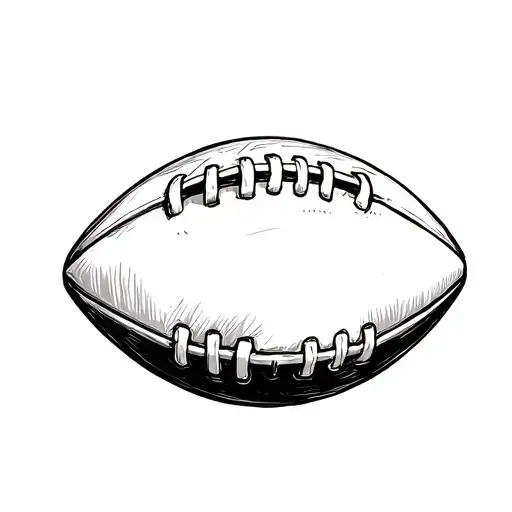 tattoo sketch football crossed into one whole with a sheet of hemp tattoo design idea