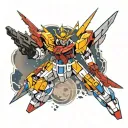 Gundam tattoo design idea