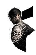 sleep token and linkin park hybrid theory tattoo design idea