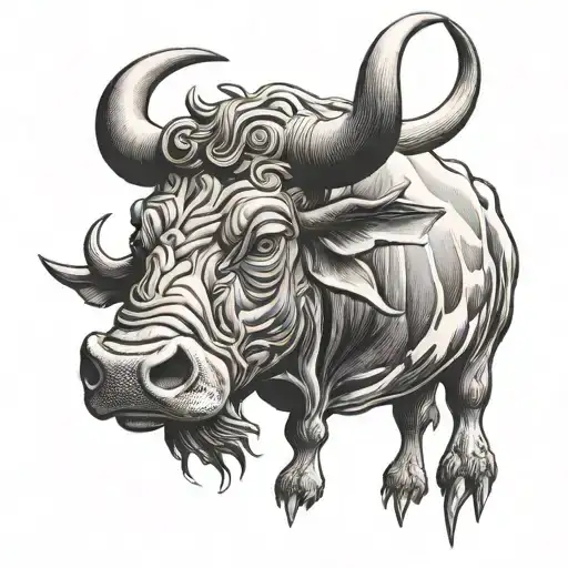 Ferdinand bull bull bull tattoo design idea