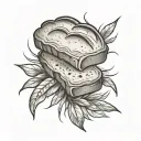 bread tattoo design idea