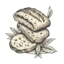 bread tattoo design idea