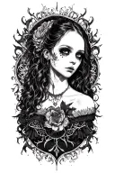 Dark Gothic tattoo design idea