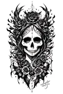 Dark Gothic tattoo design idea