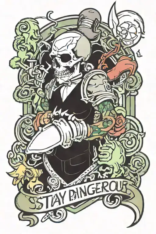 Stay Dangerous tattoo design idea