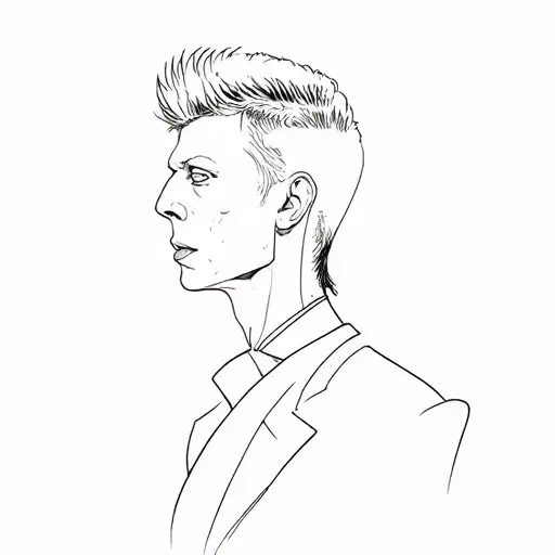 David Bowie tattoo design idea