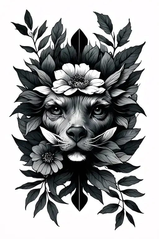 nature, Ogun and strength tattoo design idea