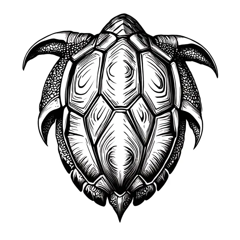 TURTLE SHELL  tattoo design idea