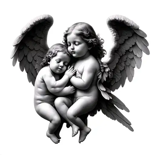 3 baby angel tattoo for inner forearm tattoo tattoo design idea