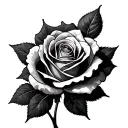 rose men tattoo design idea