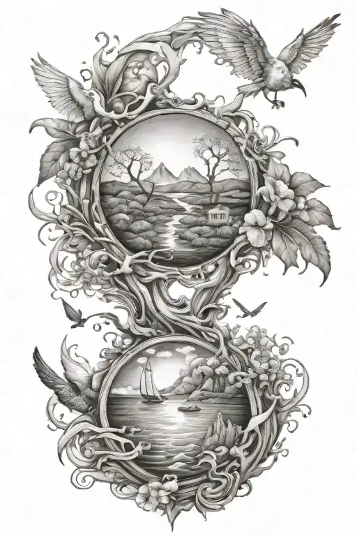 The 7 days of creation tattoo design idea