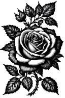 Yorkshire rose tattoo design idea