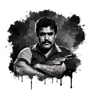 pablo escobar tattoo design idea