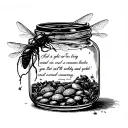 Alice In Chains nutshell lyrics or jar of flies tattoo design idea