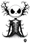 nightmare before Christmas tattoo design idea