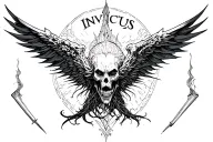 "Invictus" Chaos tattoo design idea