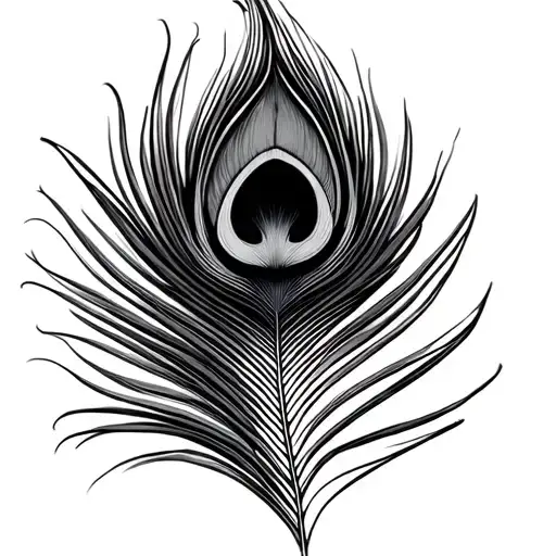 peacock feather tattoo design idea