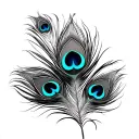 peacock feather tattoo design idea