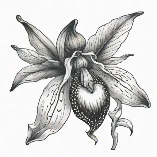 Lady Slipper tattoo design idea