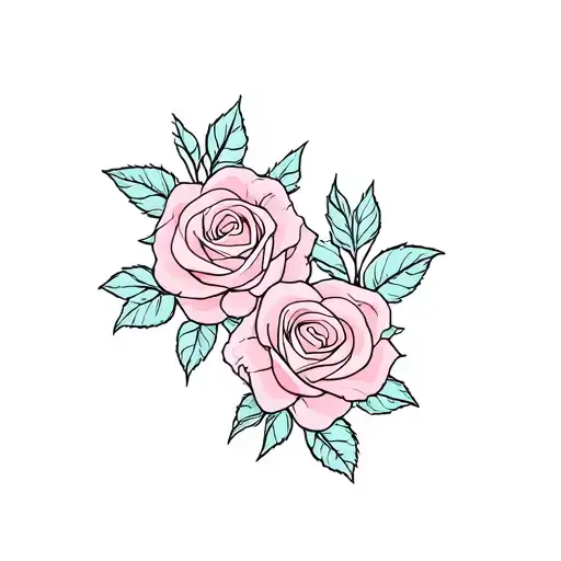 roses entwined from my pinky promise tattoo design idea